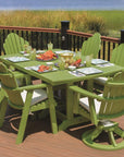 Cozi Back Poly 72" x 44" Dining Set - Herron's Furniture