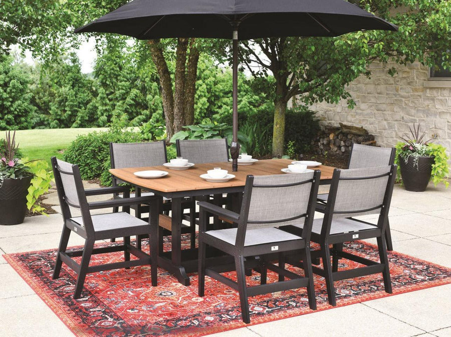 Mayhew Sling Poly 72 x 44" Dining Set - Herron's Furniture