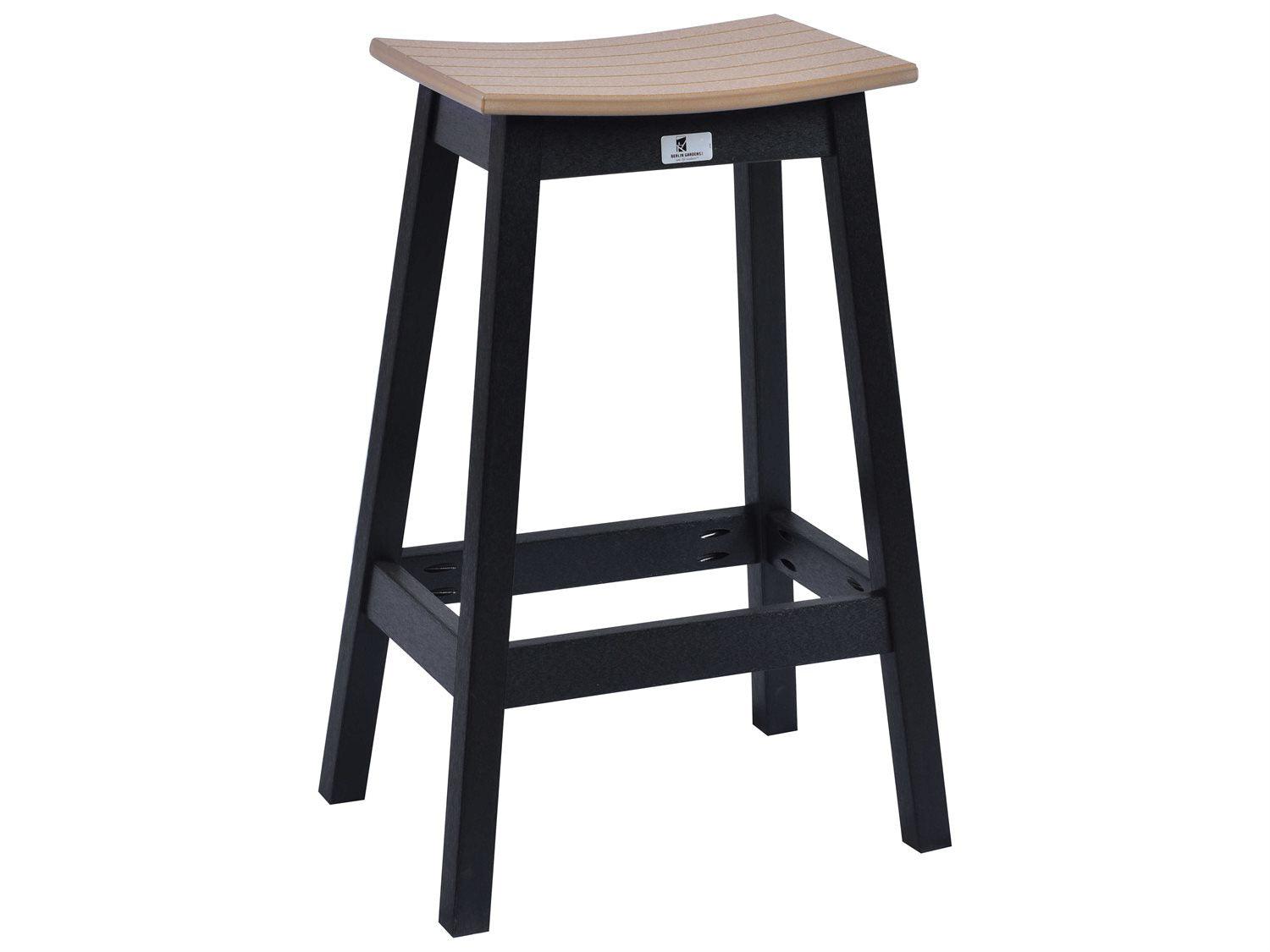 Saddle Bar Stool Set with Backs - Herron's Furniture