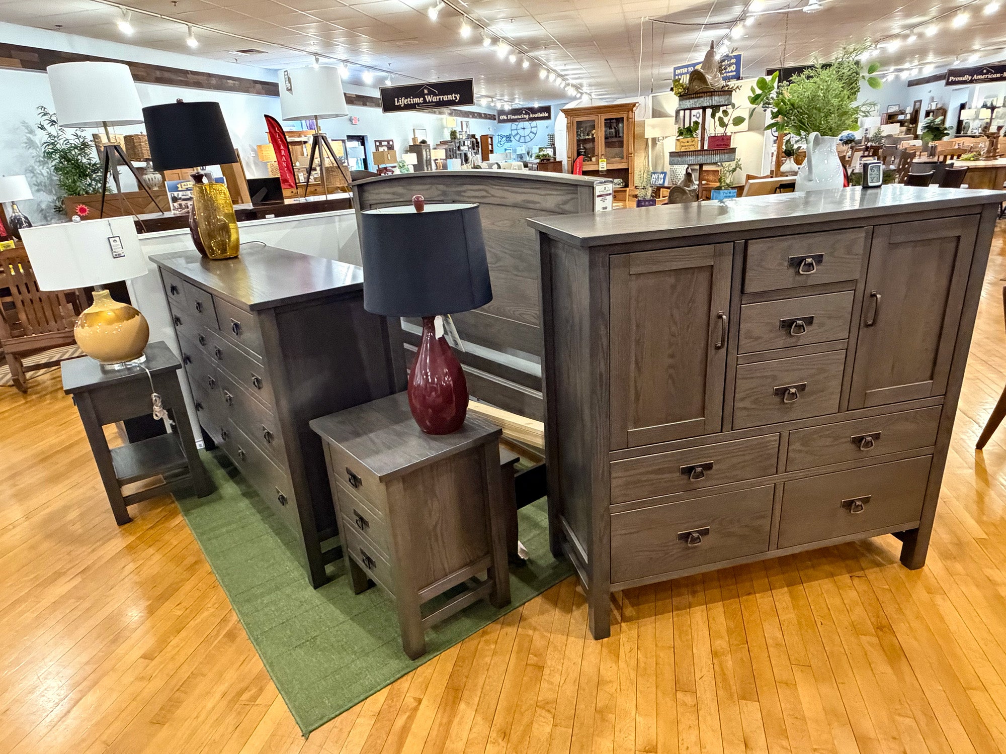 5-Piece Oak Mission King Bedroom Set