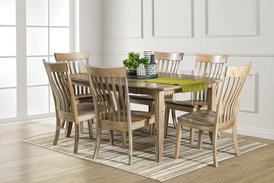 Gallery Leg Table Amish Dining Set