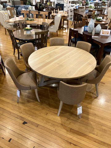 7 Piece Tifton Dining Set W/6-Ultra Leather Chairs