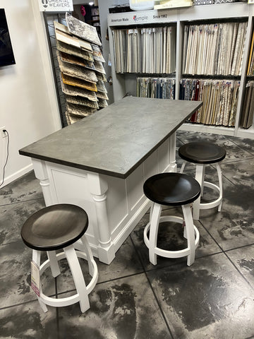 Island W/ Concrete Top and Stools