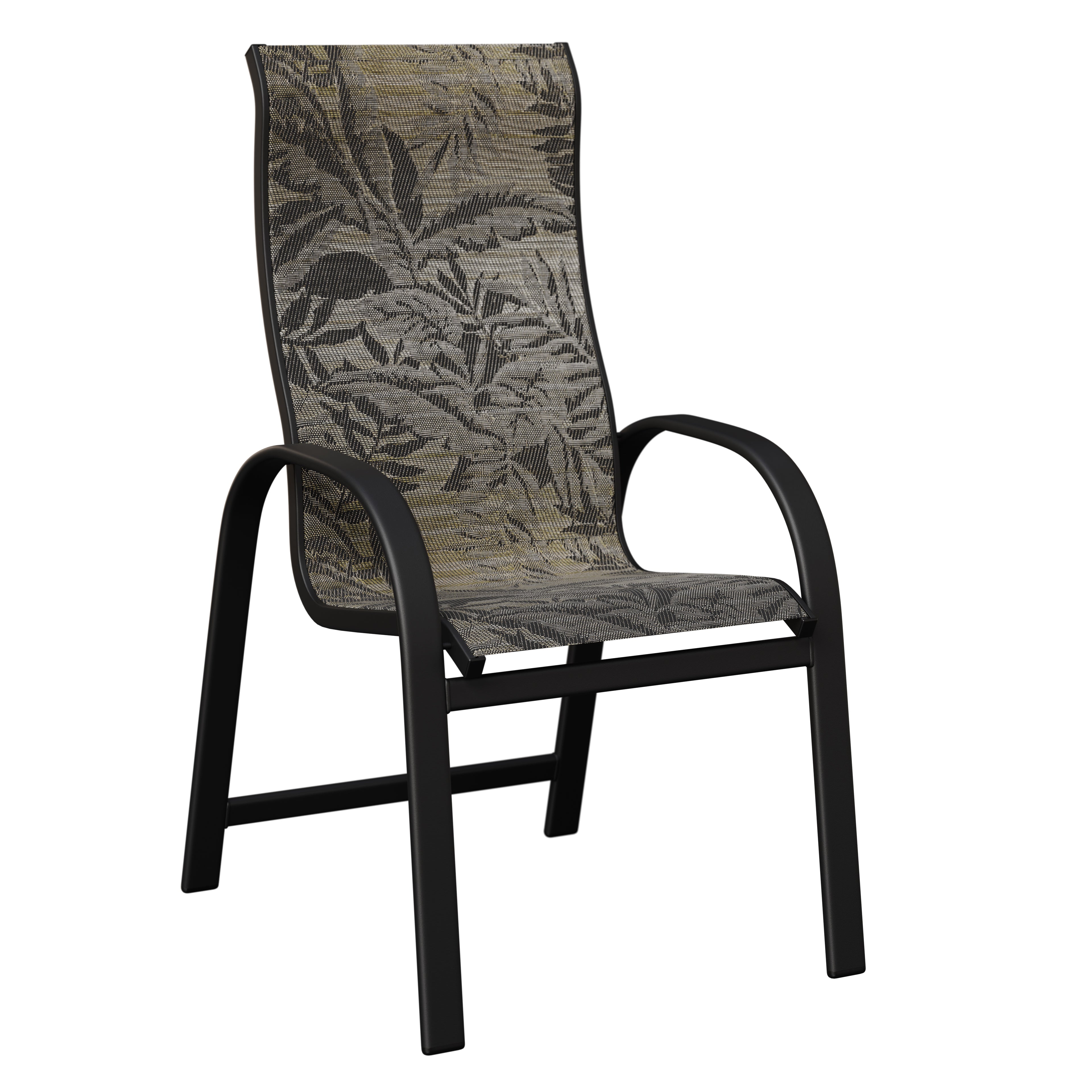 Ergonomic Murphy High Back Sling Dining Chair with durable aluminum frame