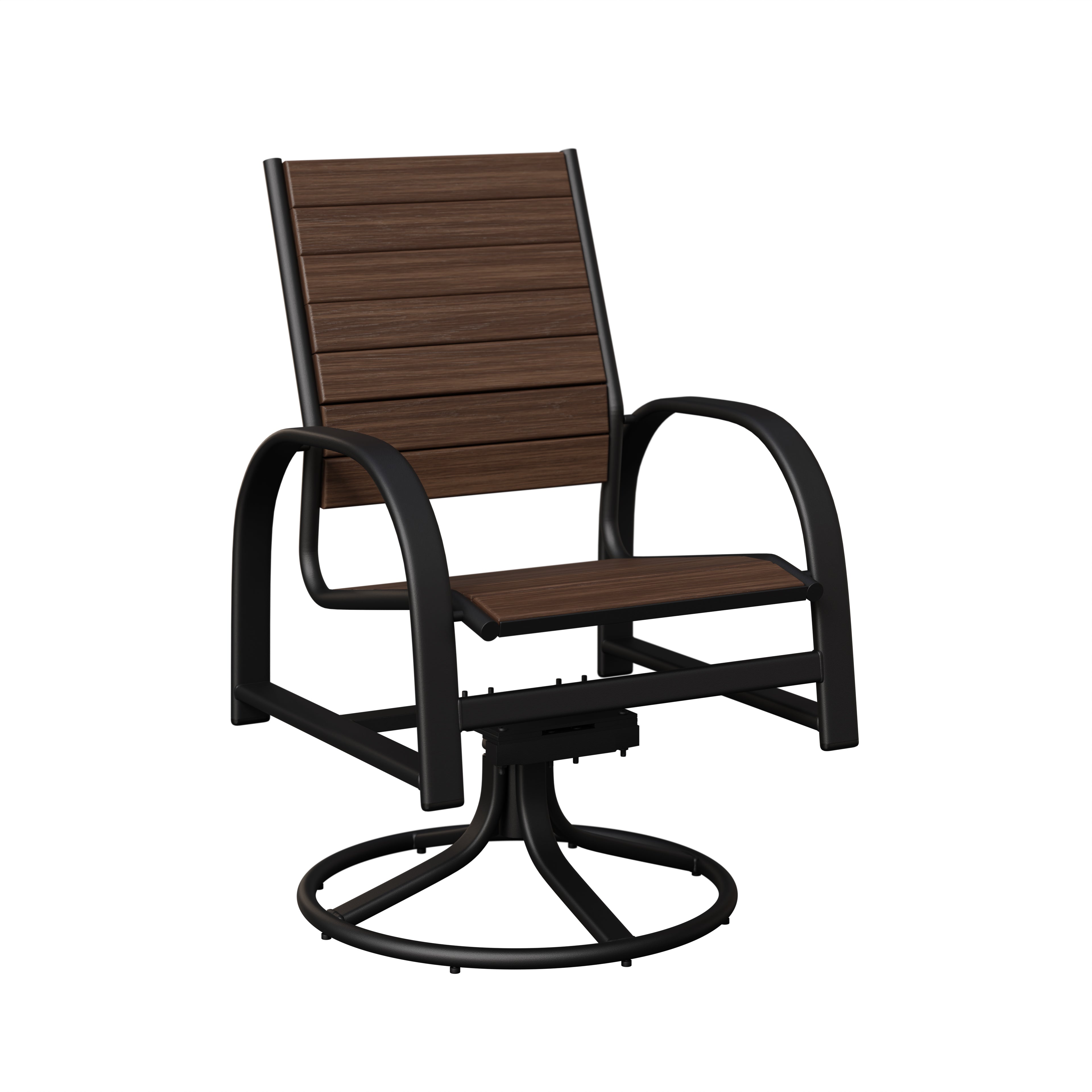 Durable Murphy Poly Swivel Rocker Dining Chair for outdoor dining areas
