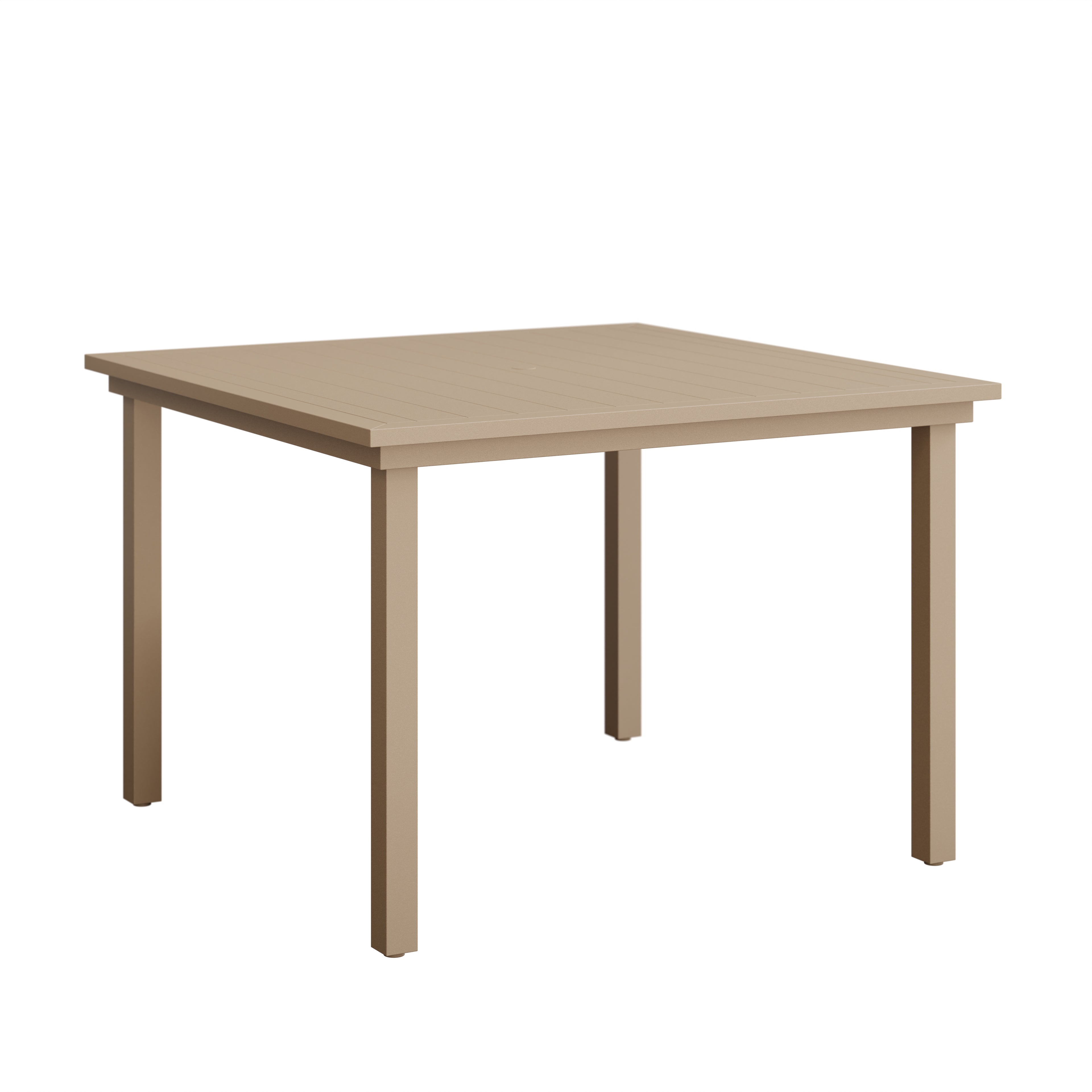 Vida 44-Inch Square Dining Table with Aluminum Top