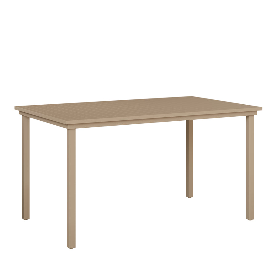 Vida 44 by 73 Inch Bar Table featuring an Aluminum Top