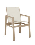 Vida Sling Dining Chair with aluminum frame and sling fabric