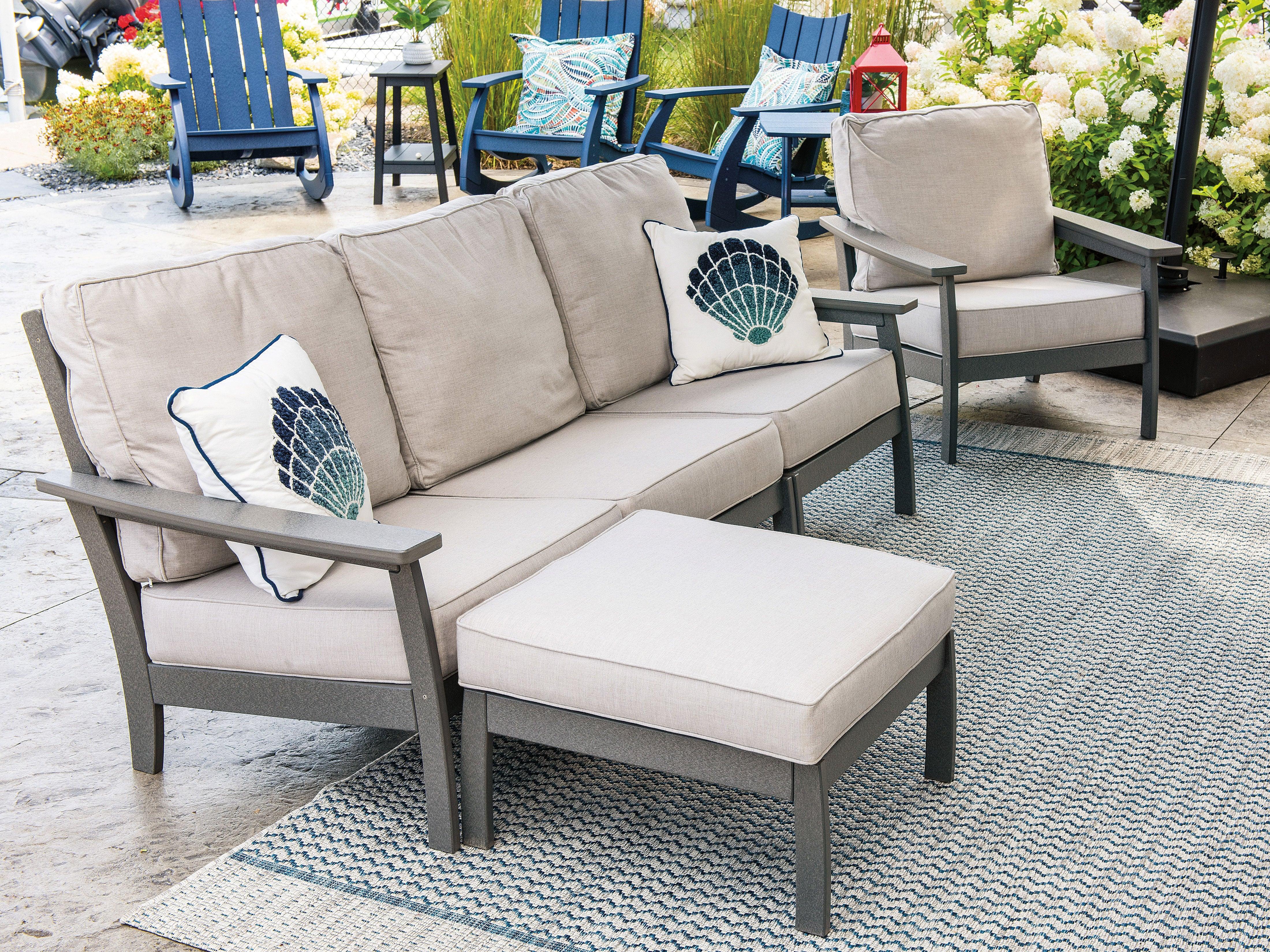 Calistoga Deep Seating Set in Dark Gray - Herron's Furniture