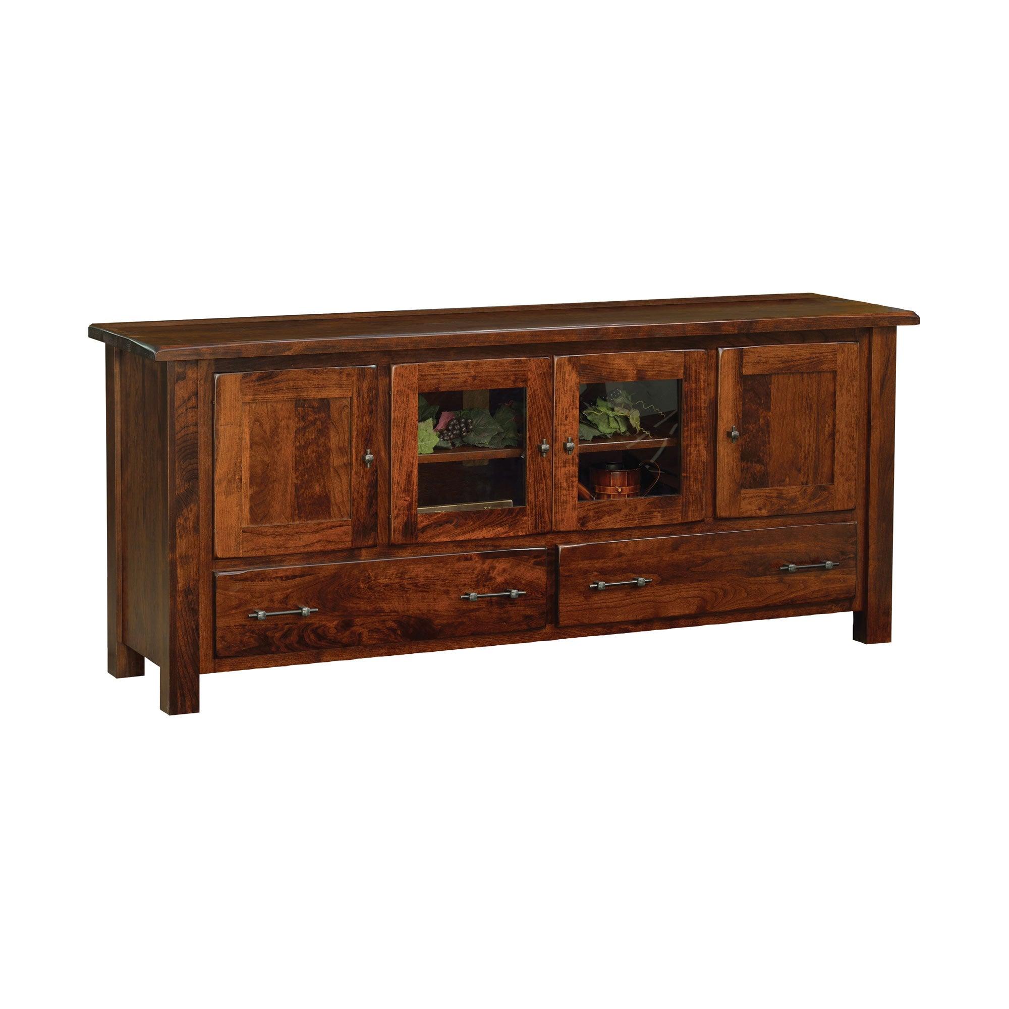 Barn Floor 70" Amish TV Stand - Herron's Furniture