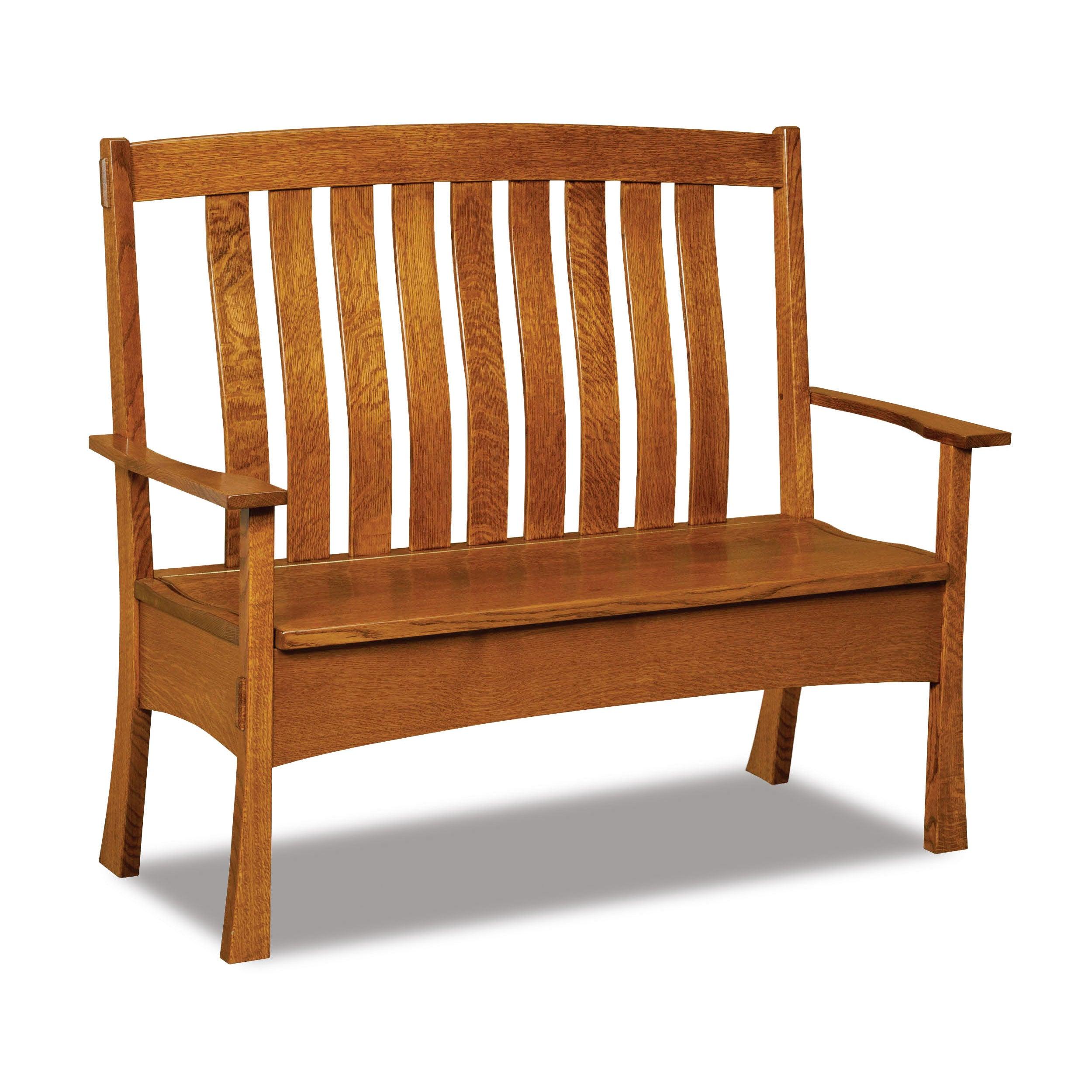 Modesto Amish Storage Bench - Herron's Furniture