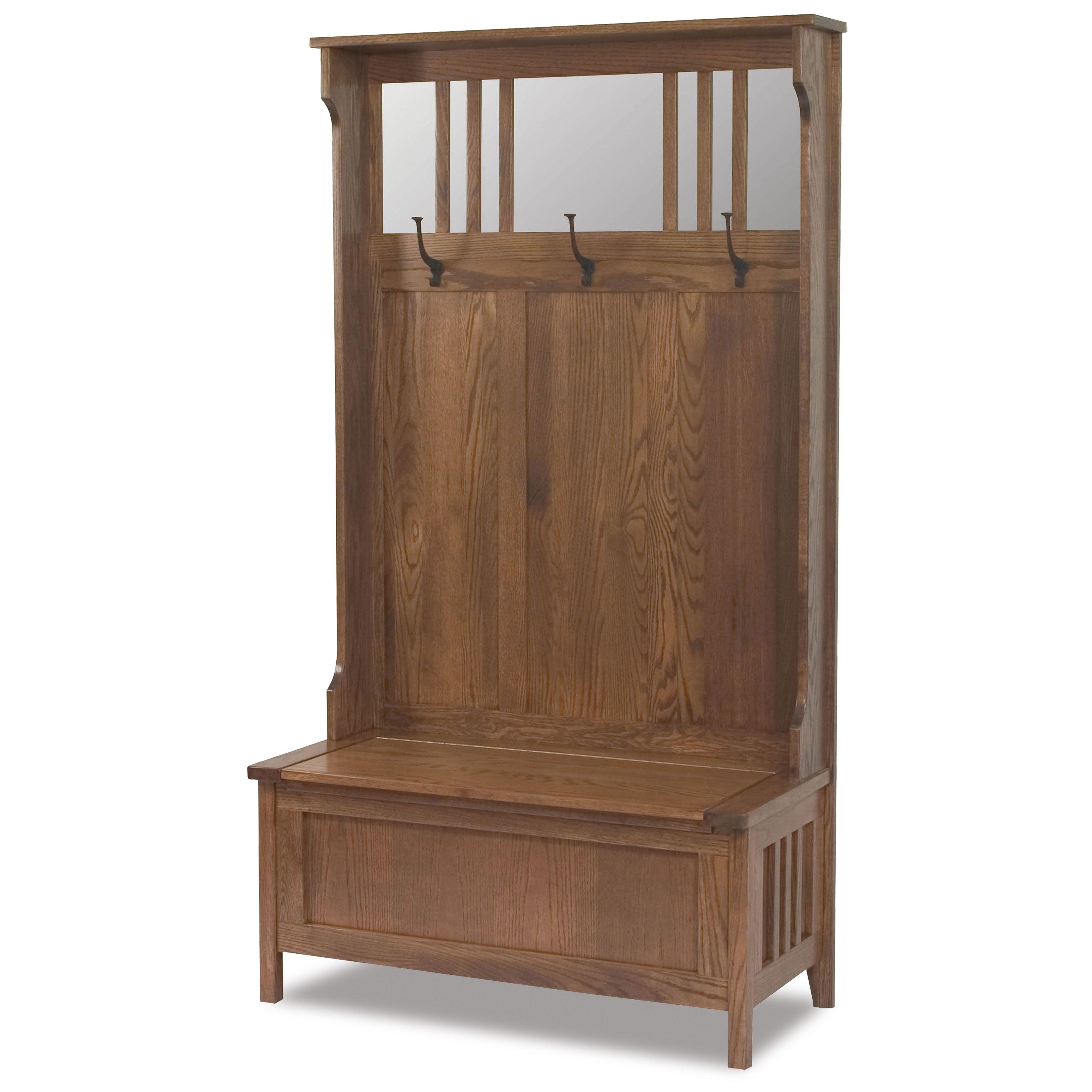 Rustic Amish Hall Bench - Herron's Furniture