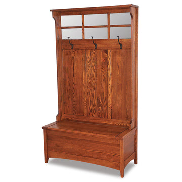 Shaker Amish Hall Seat - Herron's Furniture