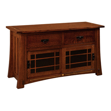 Morgan 2 Drawer 54" Amish TV Stand - Herron's Furniture