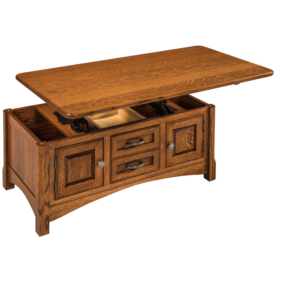 West Lake Amish Lift Coffee Table - Herron's Furniture