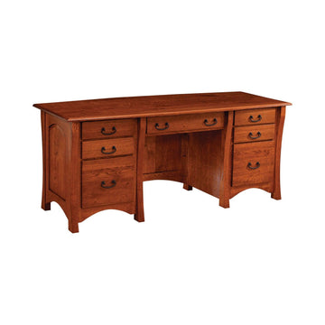 Master Amish Executive Desk - Herron's Furniture