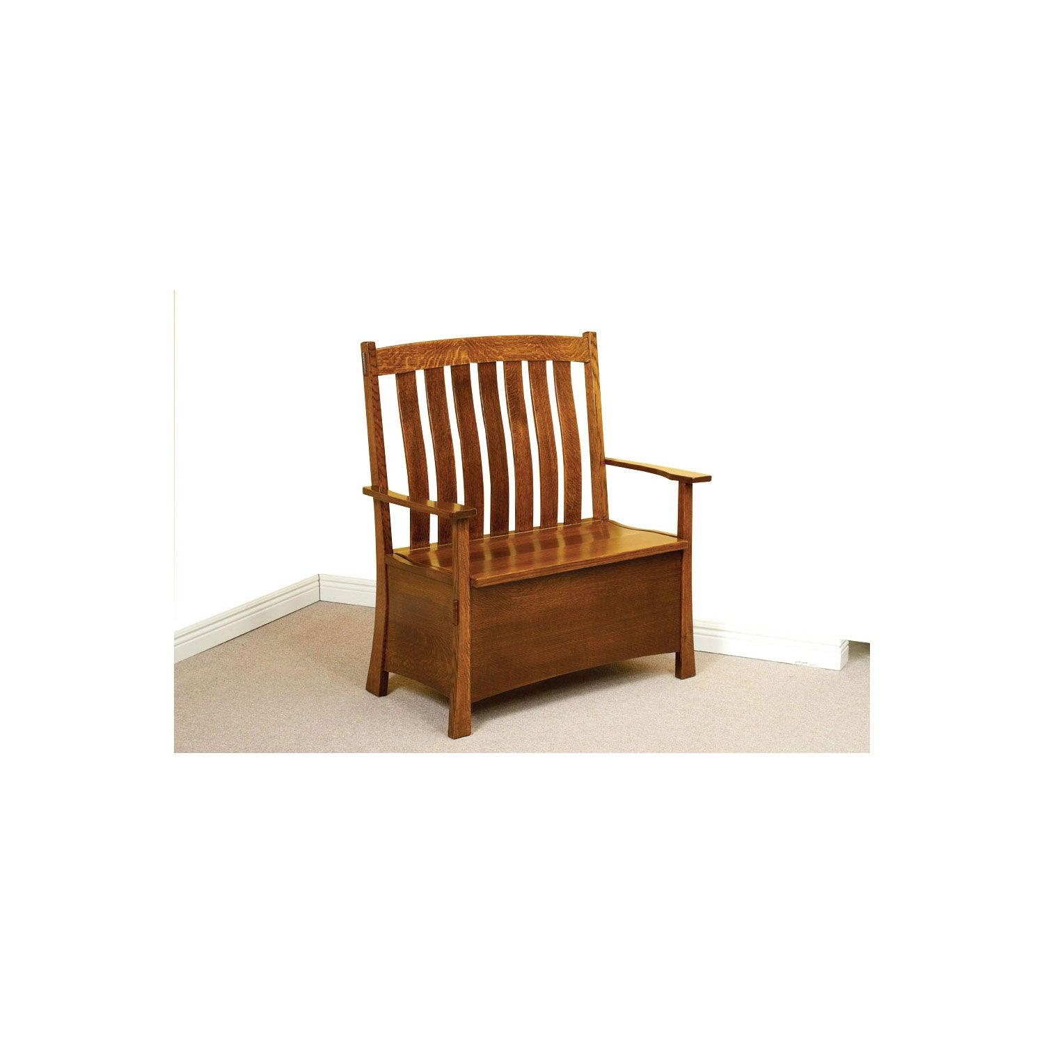 Modesto Amish Storage Bench - Herron's Furniture