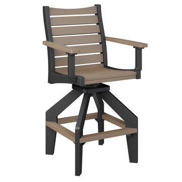 Bristol Amish Swivel Bar Chair - Herron's Furniture