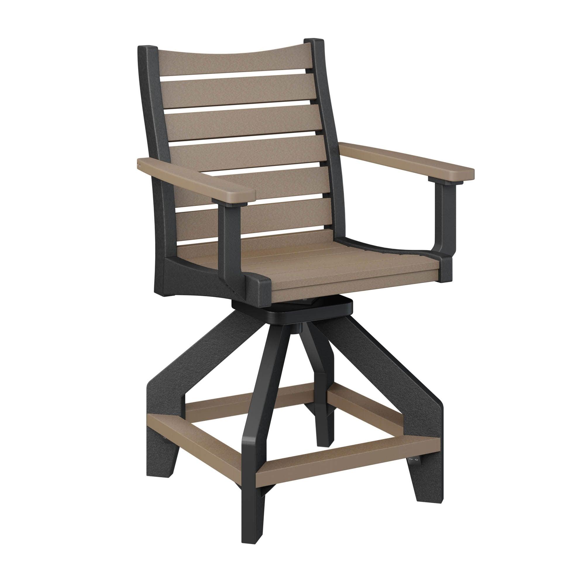 Bristol Amish Swivel Counter Chair - Herron's Furniture