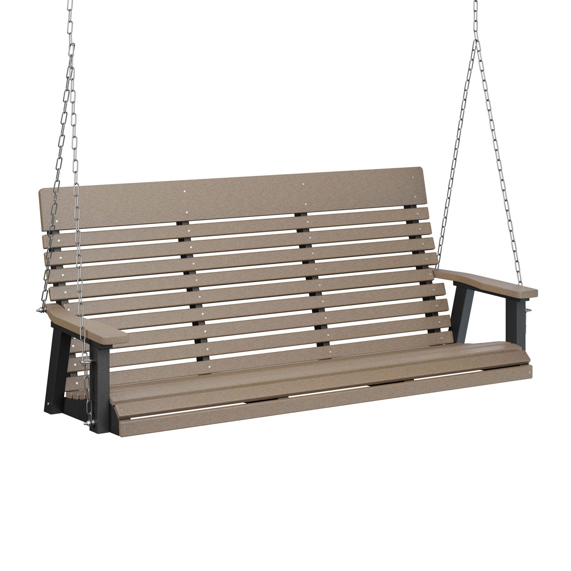 Casual Back Amish 3-Seat Swing - Herron's Furniture