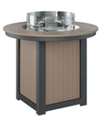 Round Counter Height Amish Fire Table - Herron's Furniture