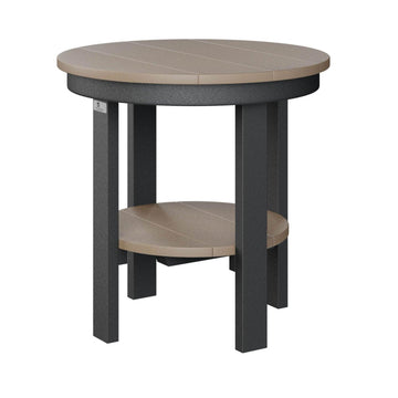 Round Amish Outdoor End Table (Regular Height) - Herron's Furniture