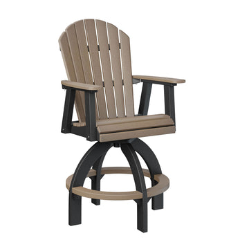 Comfo Back Amish Swivel Bar Chair - Herron's Furniture