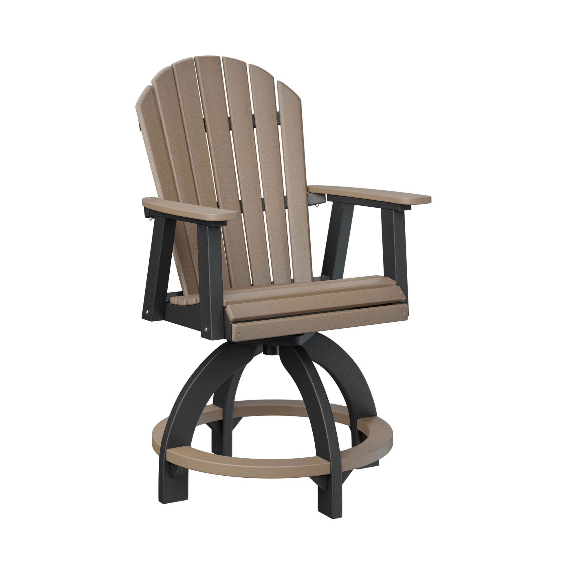 Comfo Back Amish Swivel Counter Chair - Herron's Furniture