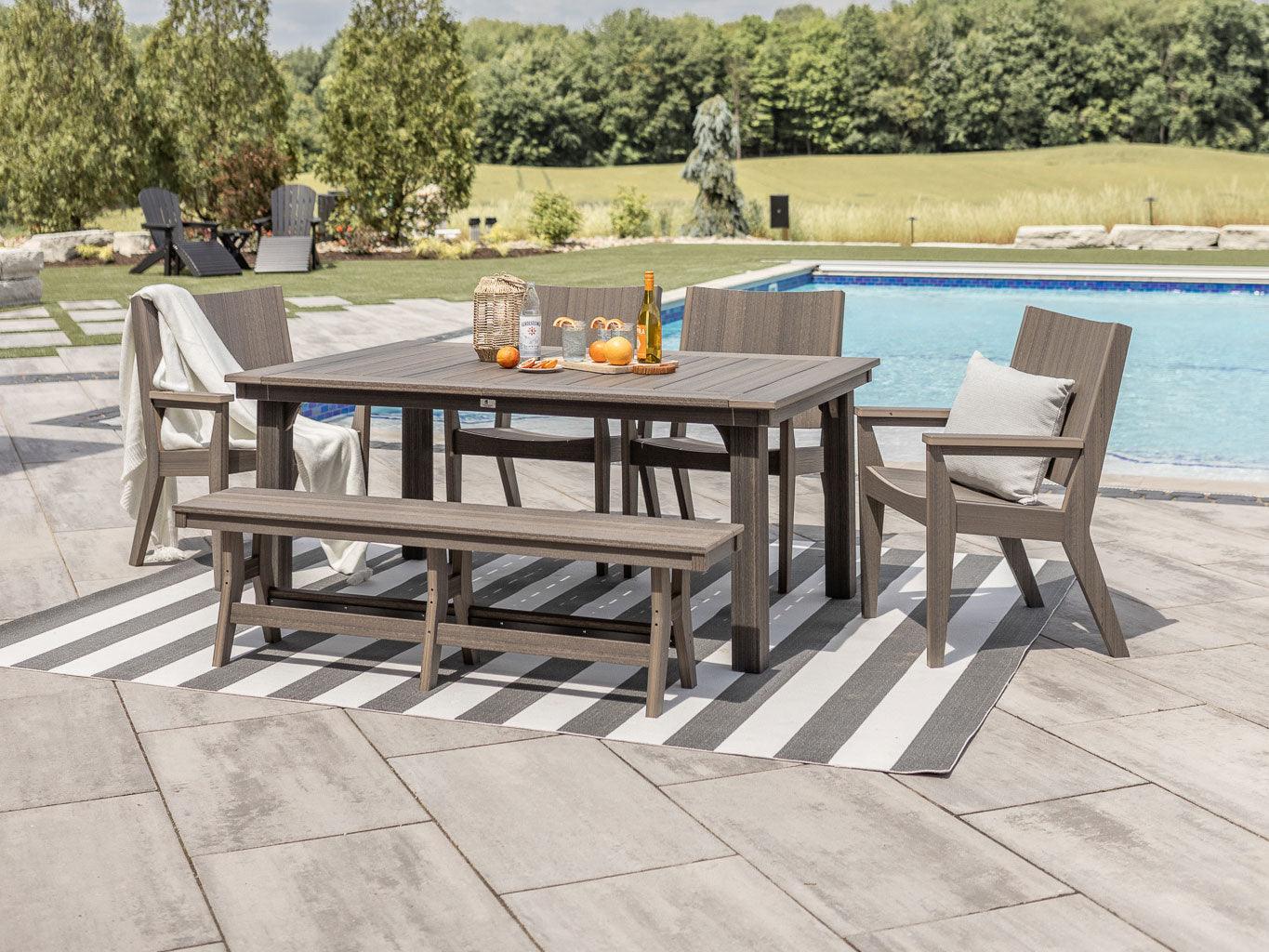 Homestead Poly 44" x 72" Dining Set - Herron's Furniture