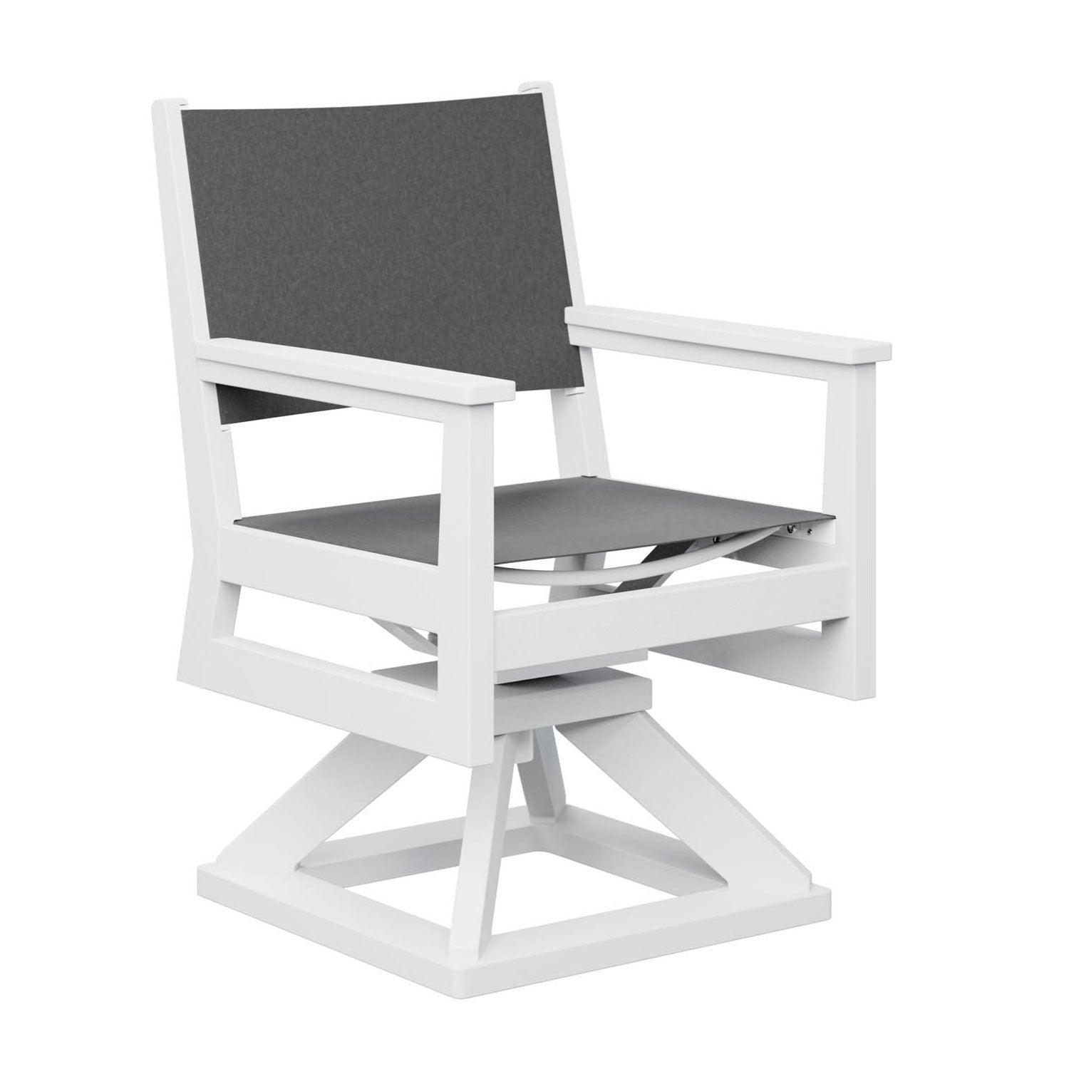 Mayhew Amish Outdoor Sling Dining Swivel Rocker - Herron's Furniture