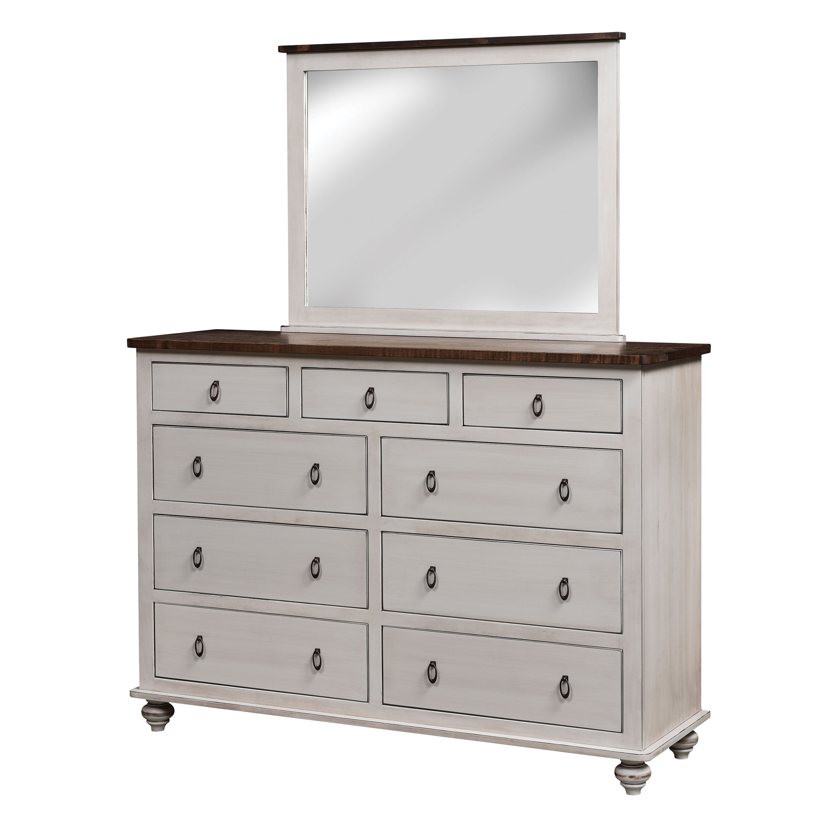 Cottage Grove Amish Dresser and Mirror - Herron's Furniture