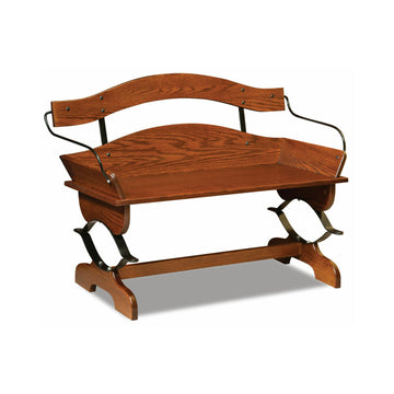 Buckboard Amish Bench - Herron's Furniture