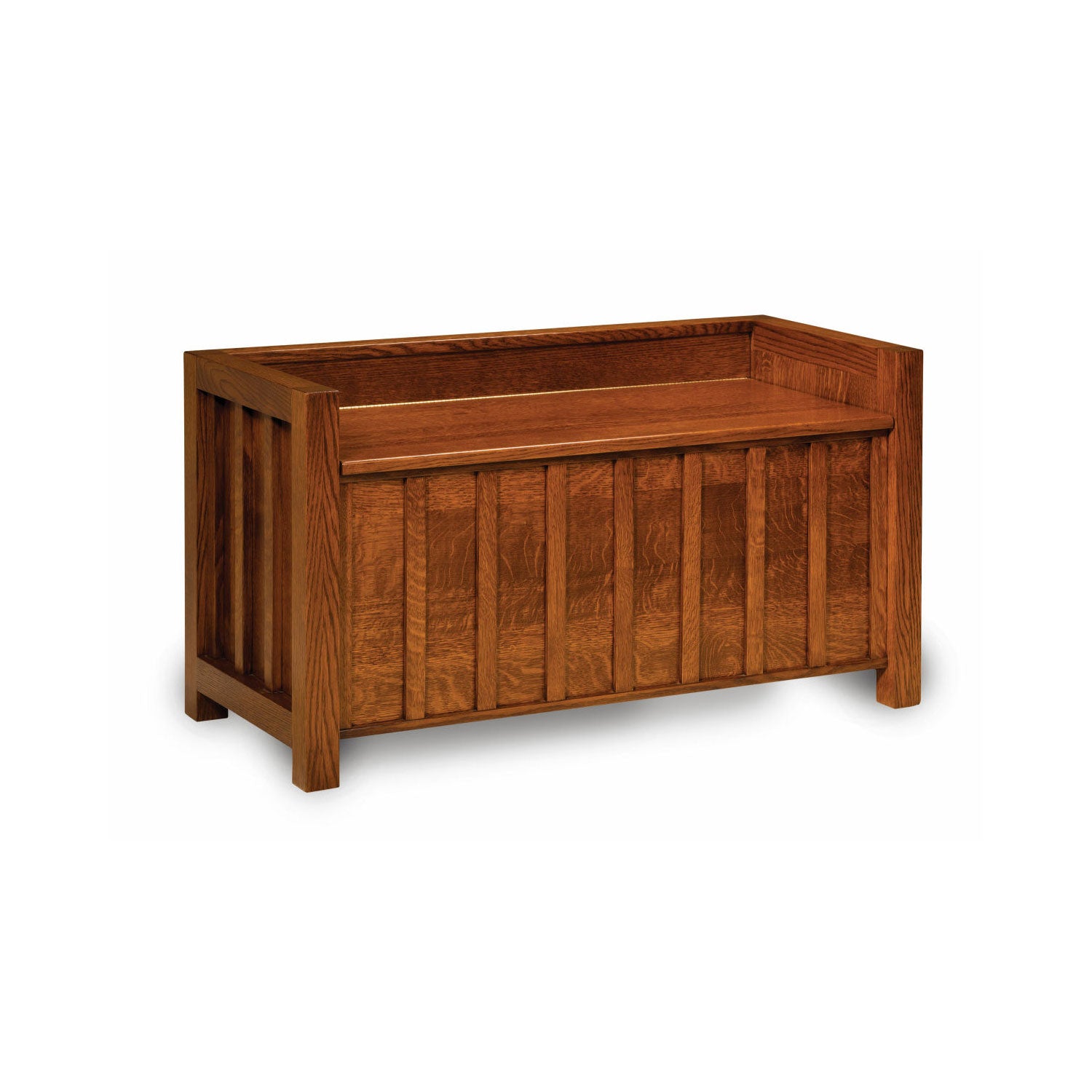 Amish Lift Lid Mission Bench - Herron's Furniture