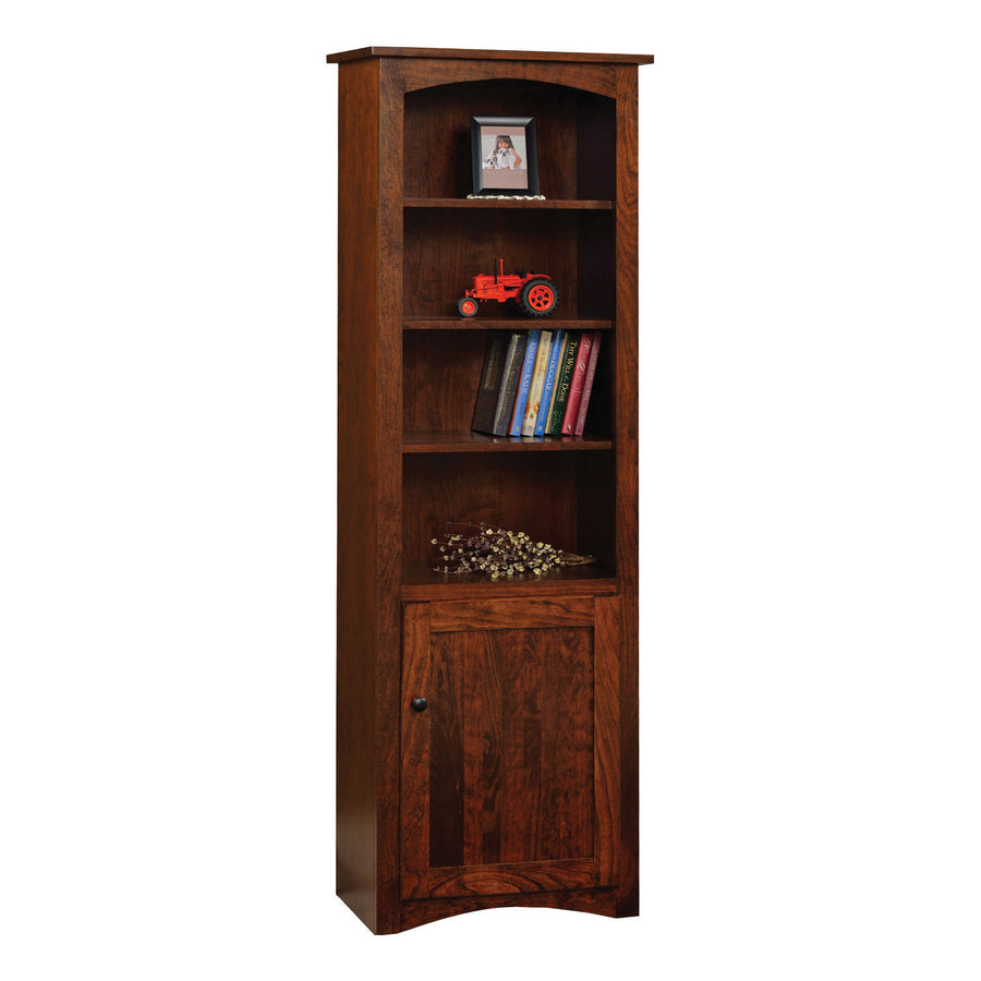 Shaker 24" Amish Bookcase with Door - Herron's Furniture