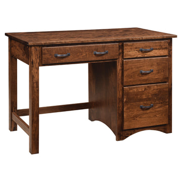 Shaker Single Amish Pedestal Desk - Herron's Furniture