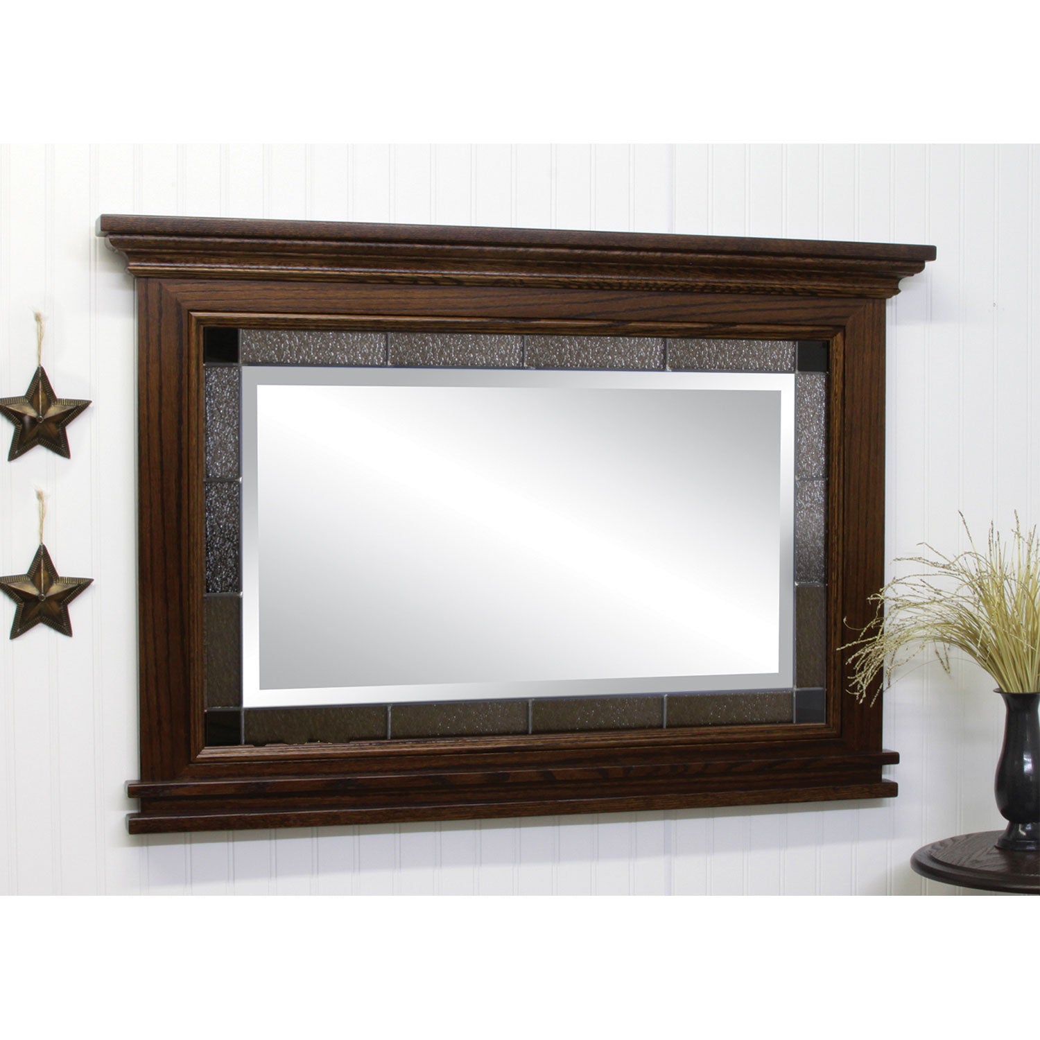 Amish Brooklyn Shaker Lead Wall Mirror - Herron's Furniture