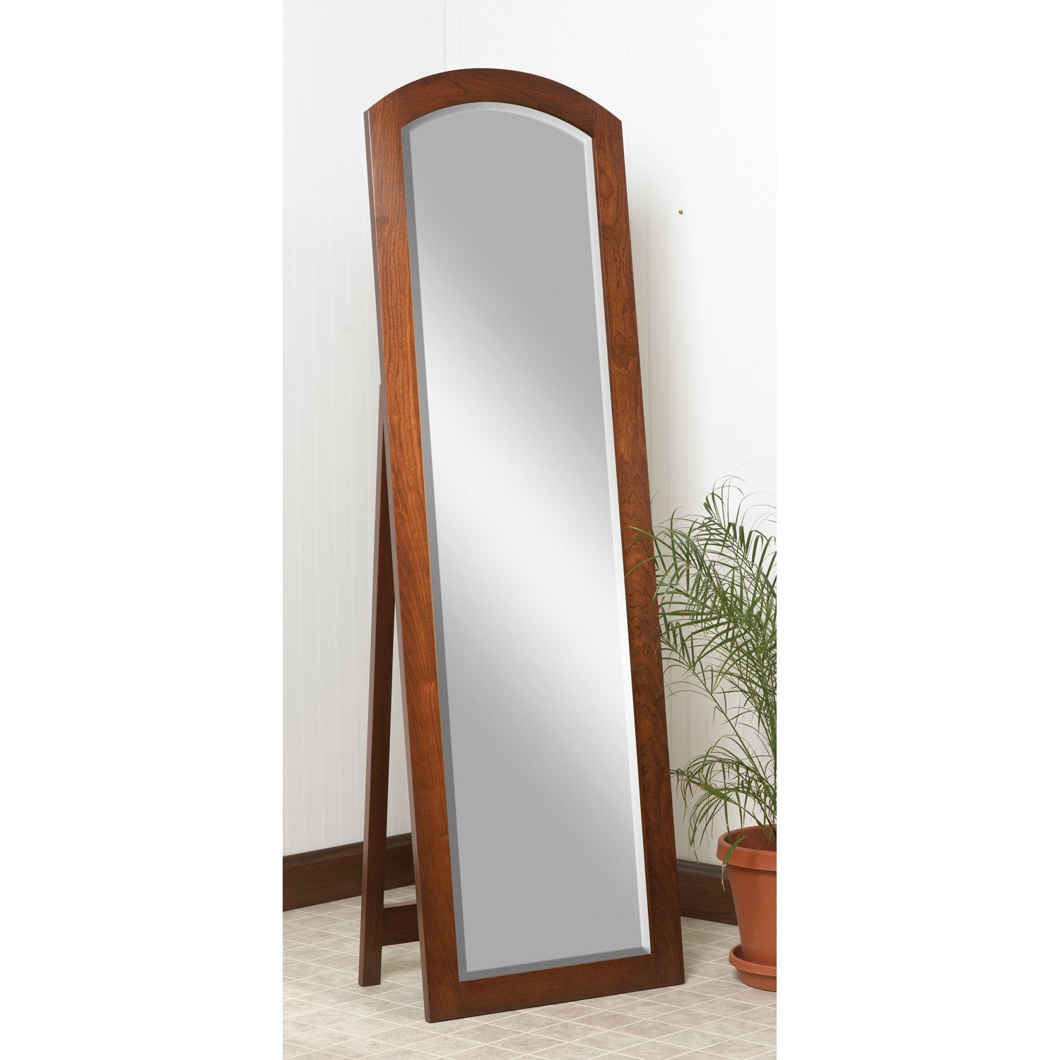 Amish Antique Shaker Leaner Mirror - Herron's Furniture