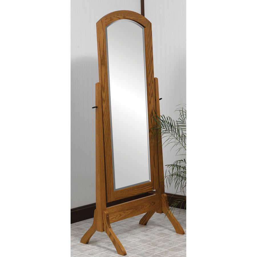 Amish Antique Shaker Cheval Mirror - Herron's Furniture