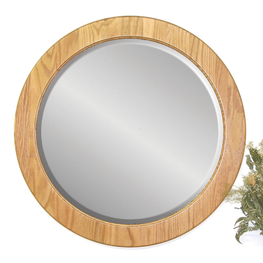 Amish Round Wall Mirror (26”) - Herron's Furniture