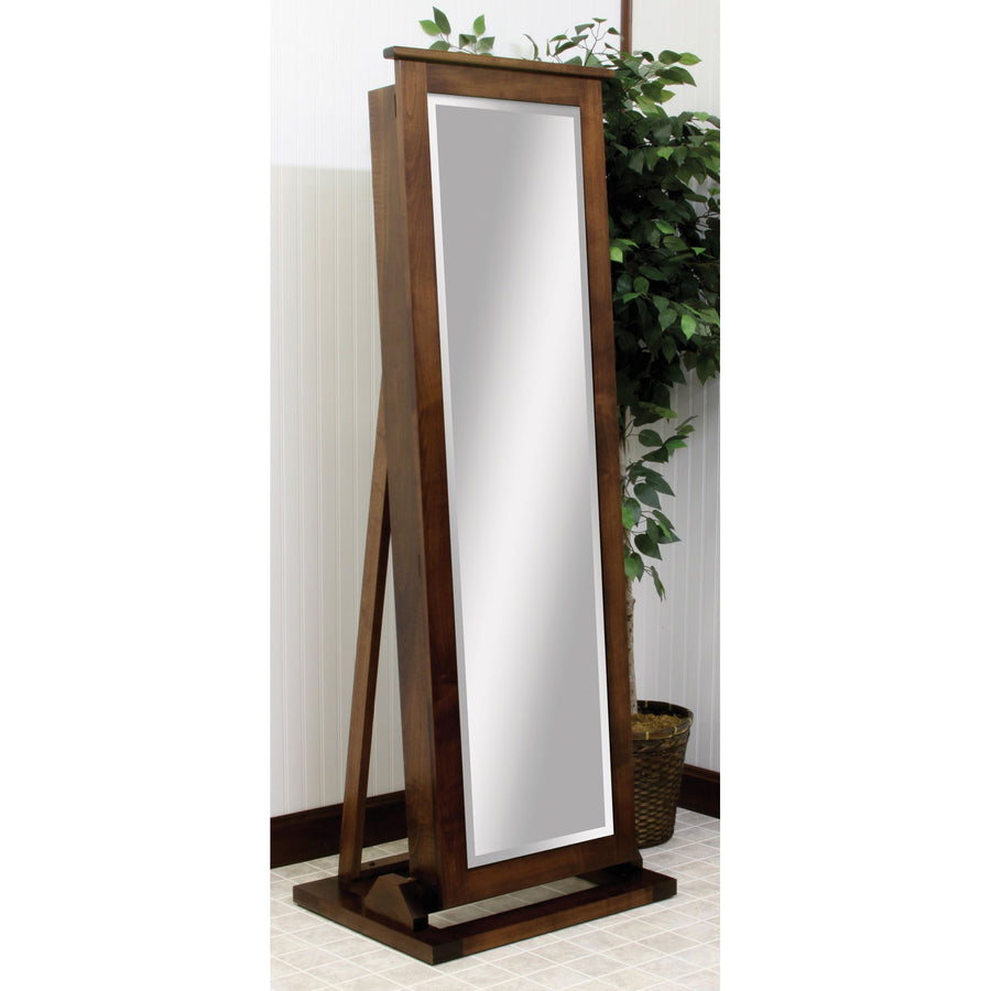 Amish Traditional Shaker Leaner Jewelry Mirror - Herron's Furniture