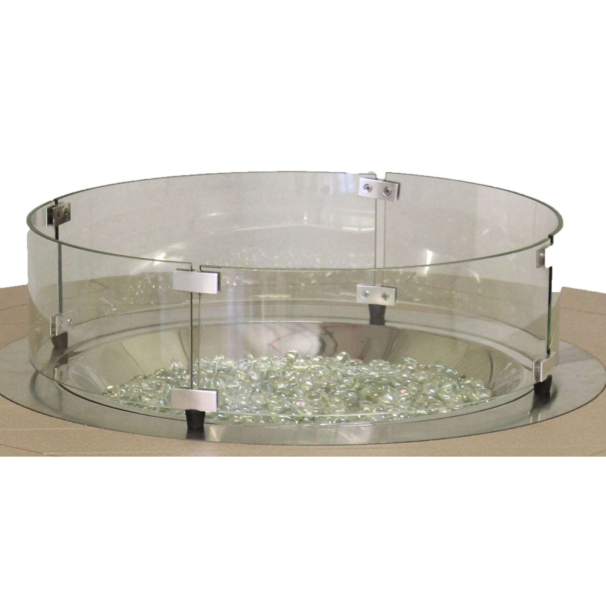 Fire Table Glass Wind Guard - Herron's Furniture