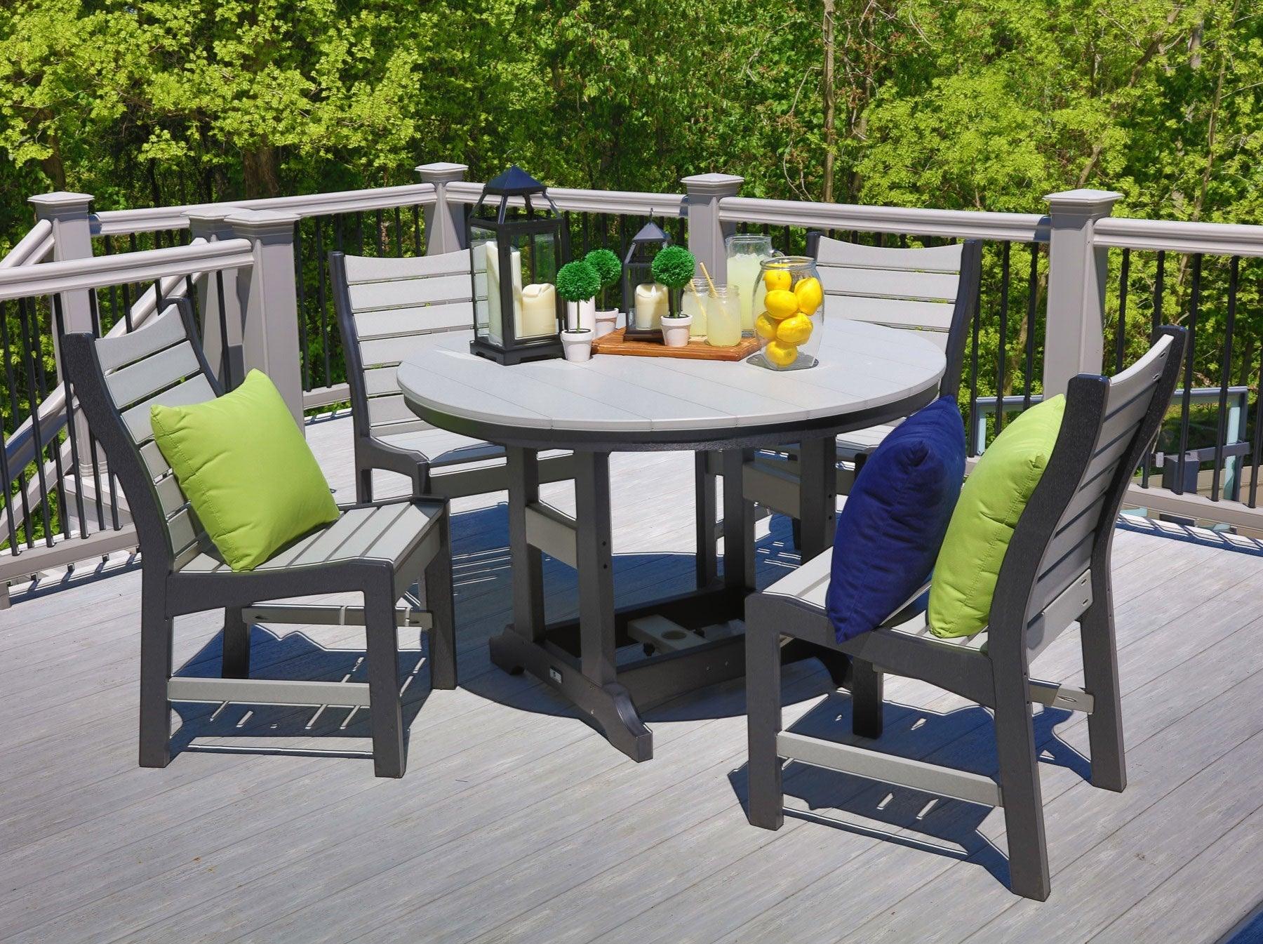 Bristol Poly 48" Dining Set - Herron's Furniture