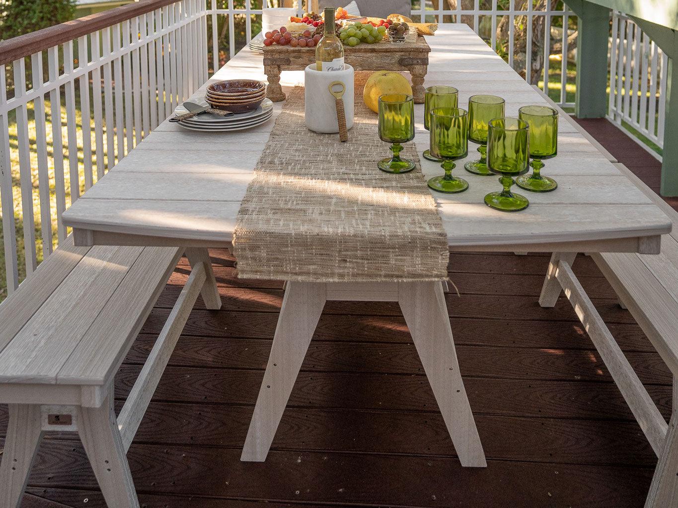 Mayhew Poly Swivel Rocker & Harbor Dining Set - Herron's Furniture