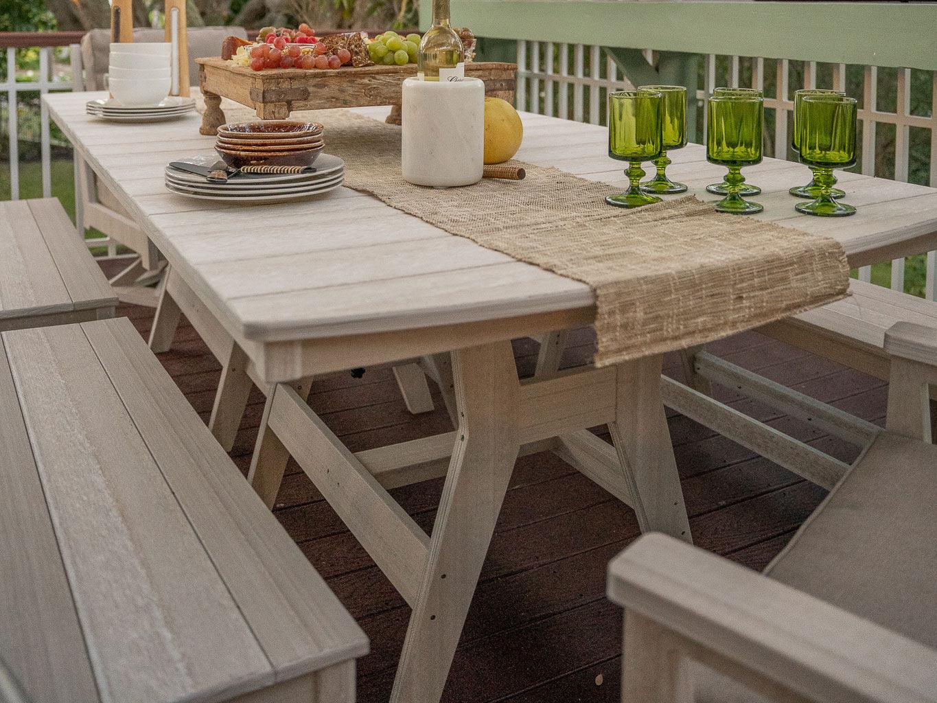 Mayhew Poly Swivel Rocker & Harbor Dining Set - Herron's Furniture