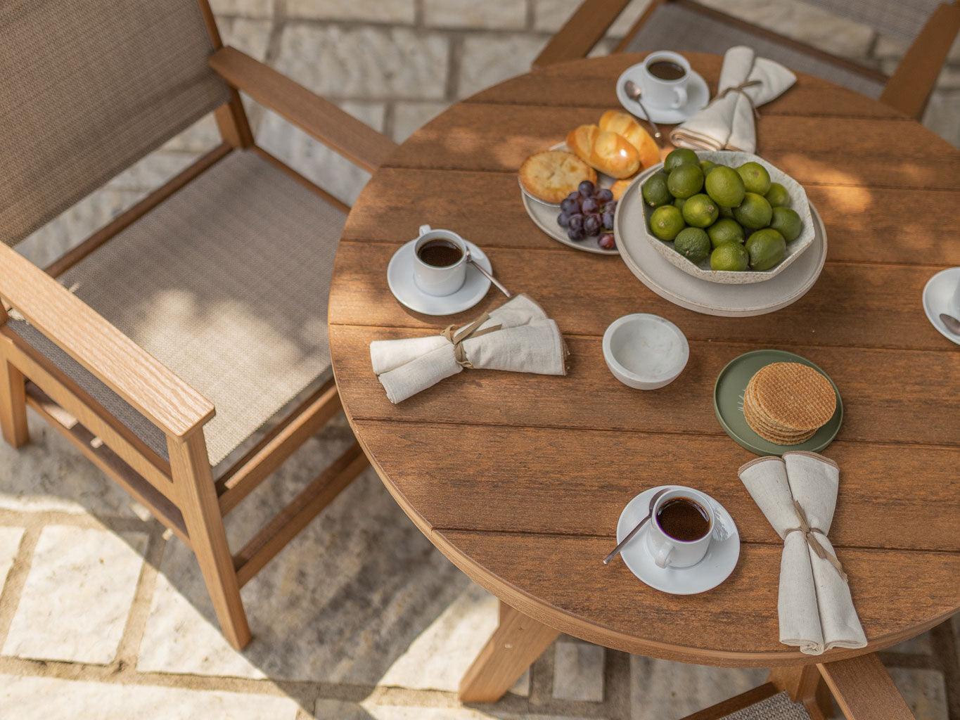 Mayhew Sling Poly 38" Dining Table Set - Herron's Furniture