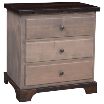 Manchester Amish 3-Drawer Nightstand - Herron's Furniture