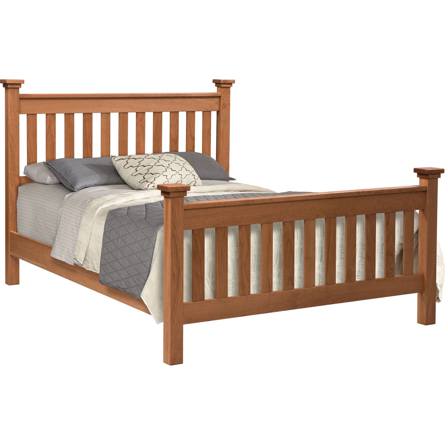 Manchester Amish Slat Bed - Herron's Furniture