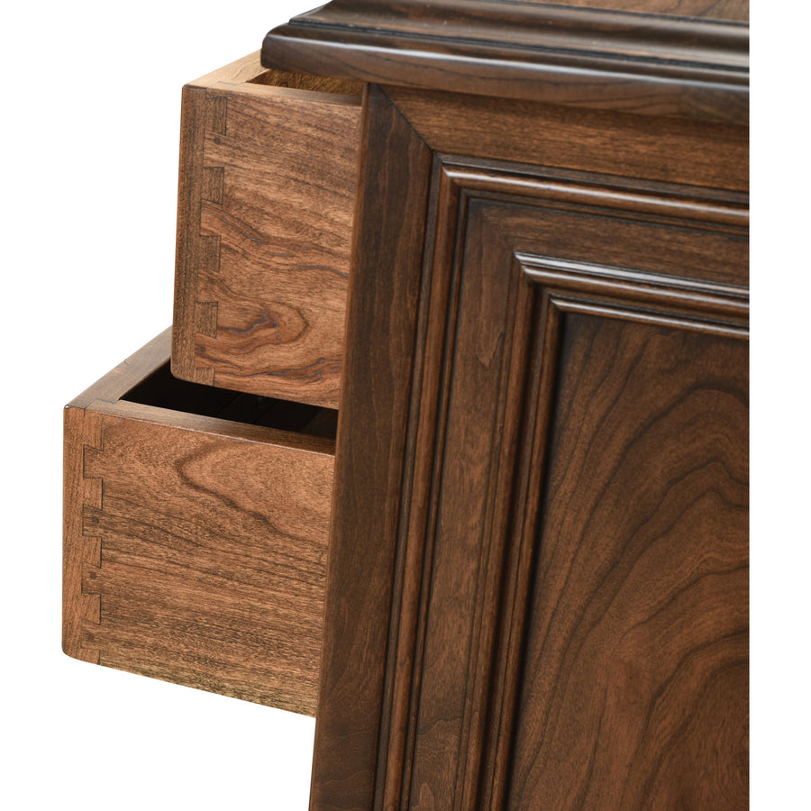 Angelo Amish Corner Desk with Open Hutch - Herron's Furniture