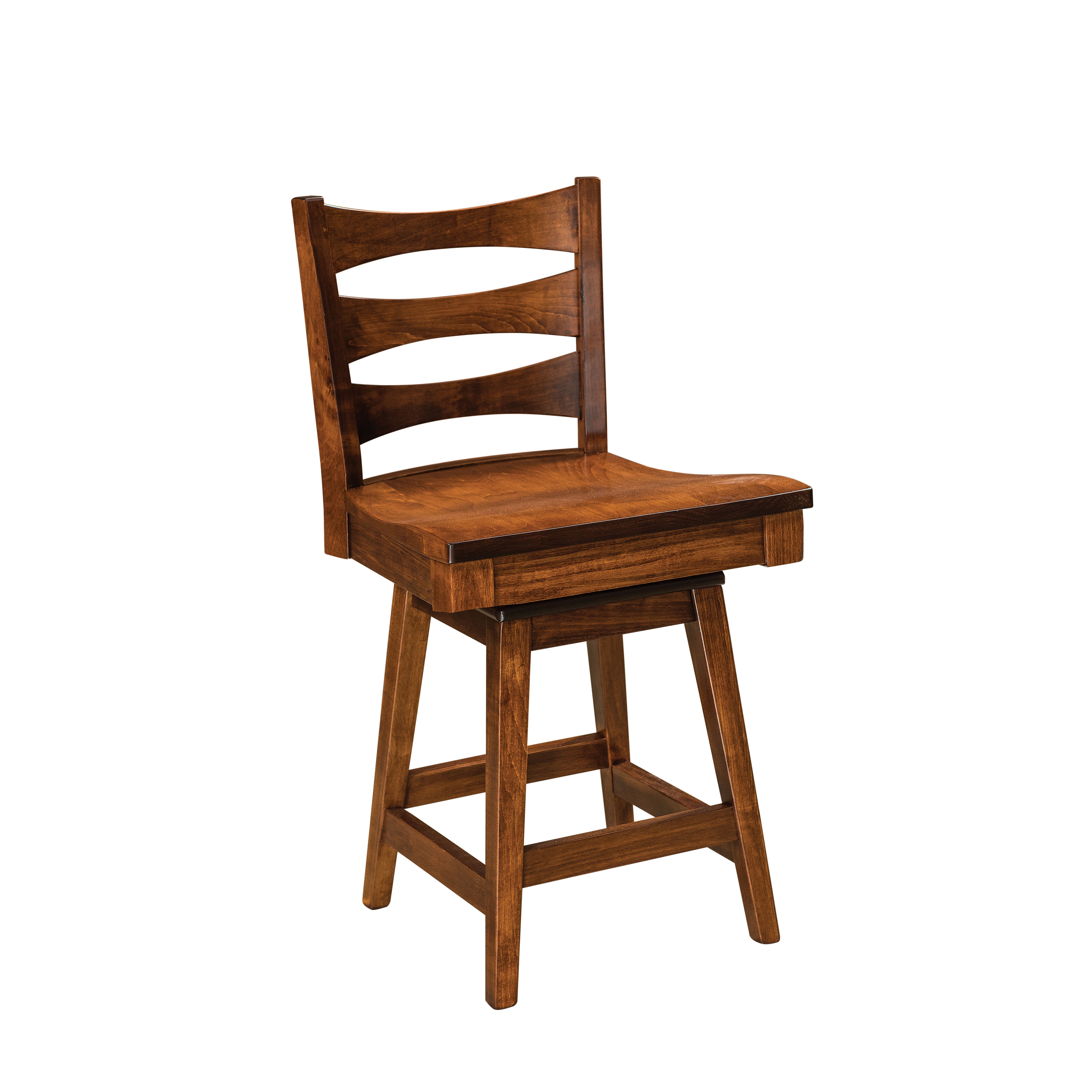 Armanda 24" Amish Swivel Barstool - Herron's Furniture