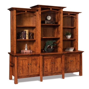 Artesa Amish Large Credenza with Hutch - Herron's Furniture